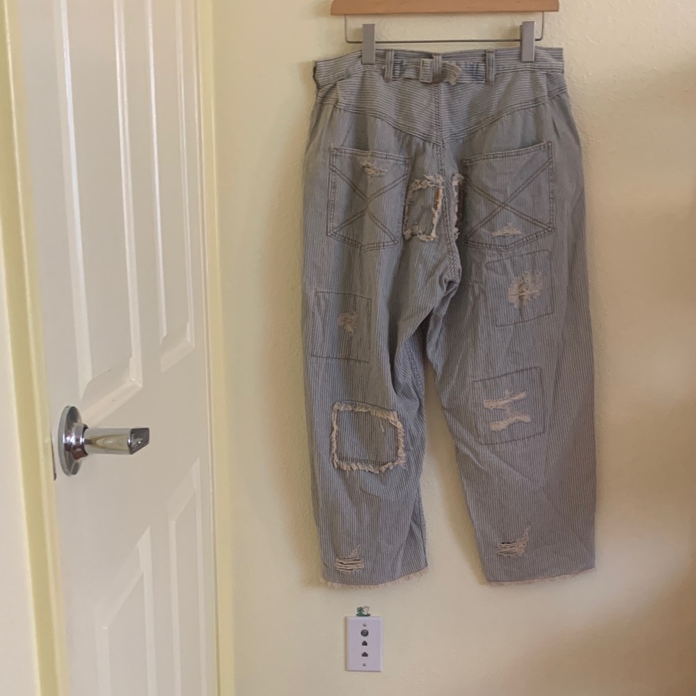 Nwot Pol Gray Patchwork Jeans - image 2